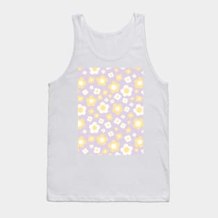 Groovy retro y2k 2000s big pastel flower power 1960s 60s 70s danish aesthetics coconut girl ditsy daisies Tank Top